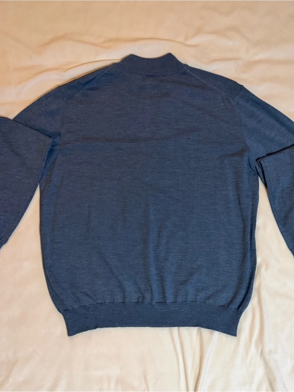 Joseph & Lyman Men’s XXL 100% Extra Fine Merino Wool Quarter Zip Sweater Italy N